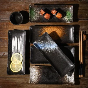Assiette Rectangulaire Sushi