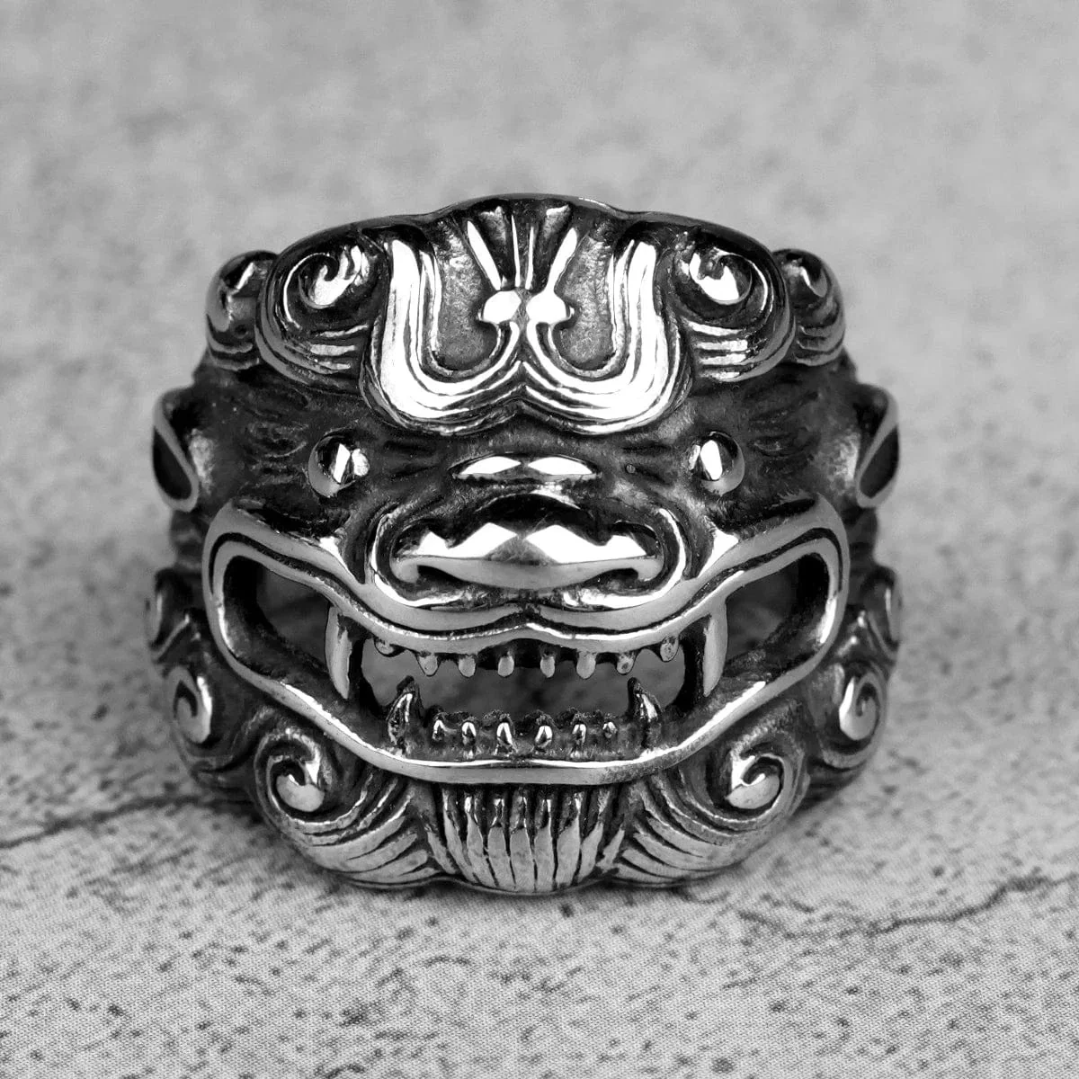 Bague japonaise lion japonais â Image 4