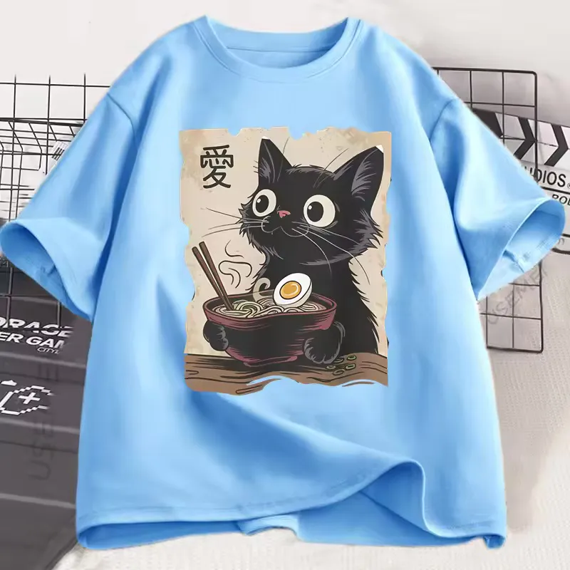 T-shirt japonais Chat Ramen â Image 5