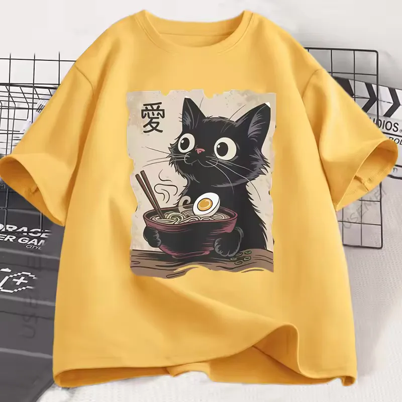 T-shirt japonais Chat Ramen â Image 9