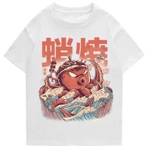 T-shirt japonais poulpe géant takoyaki