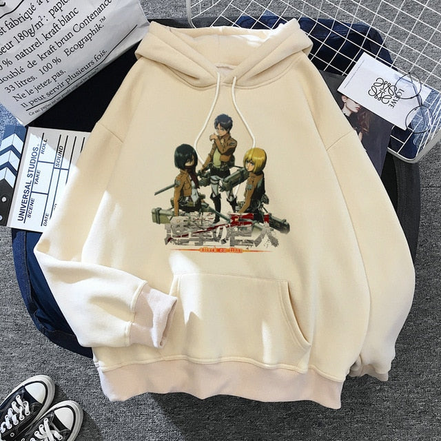 Sweat Snk Eren Mikasa et Armin