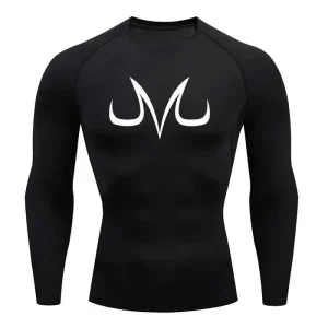 T-Shirt de Compression - Majin Vegeta Manche Longue